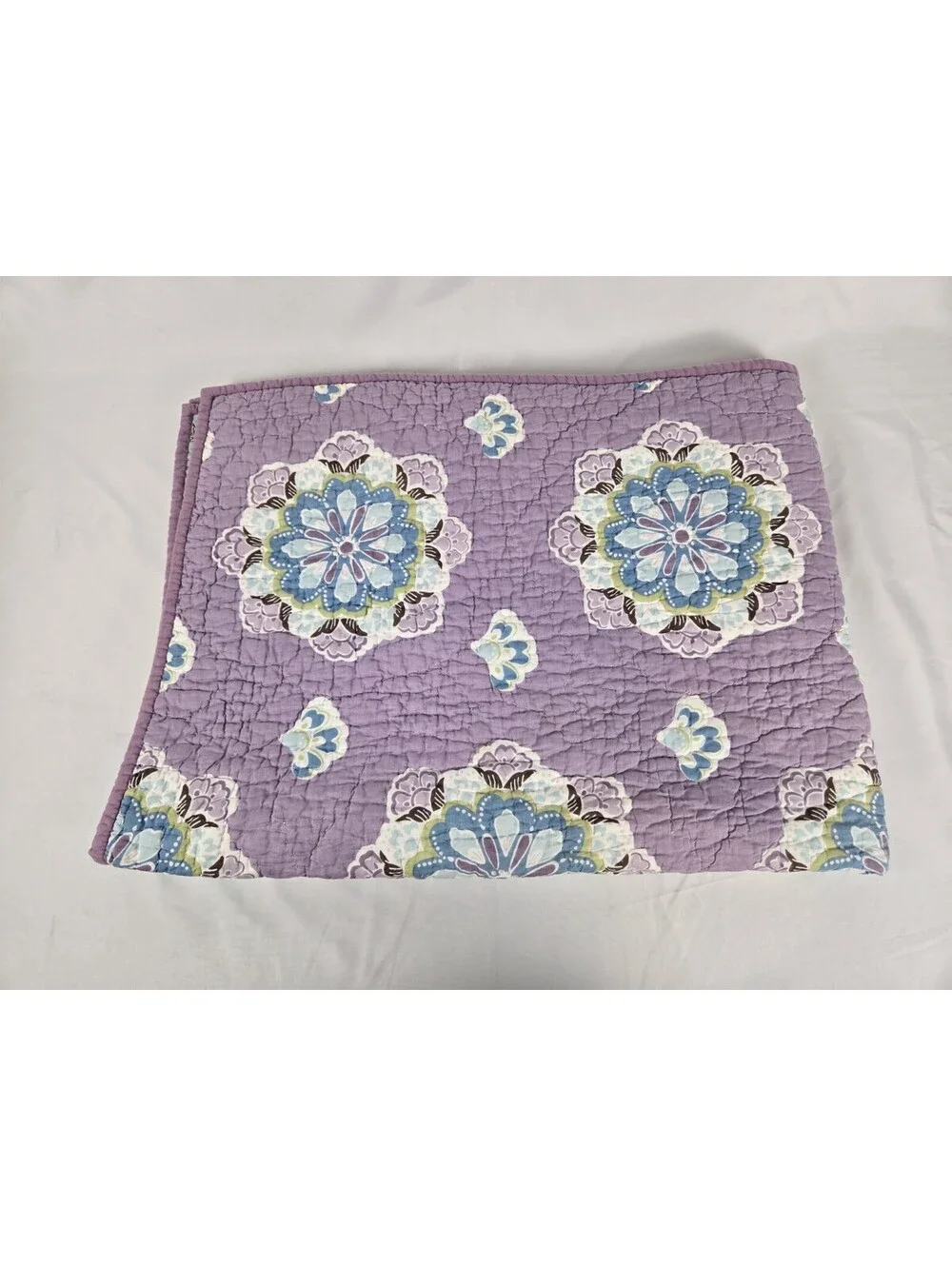 Pottery Barn Kids Purple Brooklyn Mandala Baby Crib Quilt
